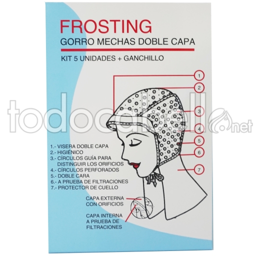 Fama Fabre Frosting Gorro mechas doble capa 5uds