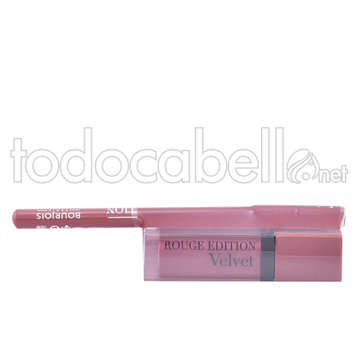 Bourjois Rouge Edition Velvet Lipstick ref 07+contour Lipliner ref 1 Gratis
