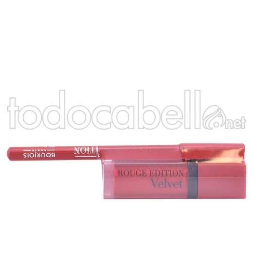 Bourjois Rouge Edition Velvet Lipstick ref 03+contour Lipliner ref 6 Gratis