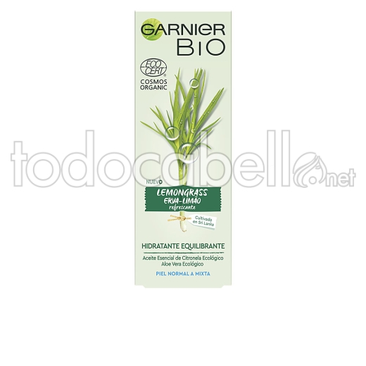 Garnier Bio Ecocert Lemongrass Crema Hidratante 50ml