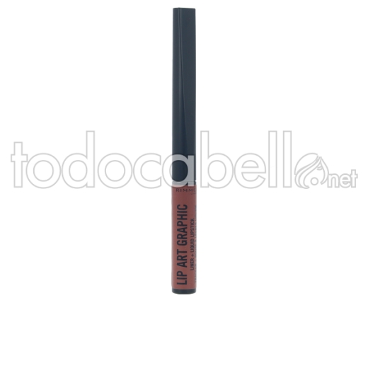 Rimmel London Lip Art Graphic Liner&liquid Lipstick ref 760-now Or Never
