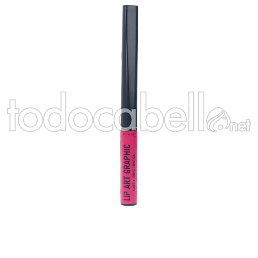 Rimmel London Lip Art Graphic Liner&liquid Lipstick ref 870-own Your Power