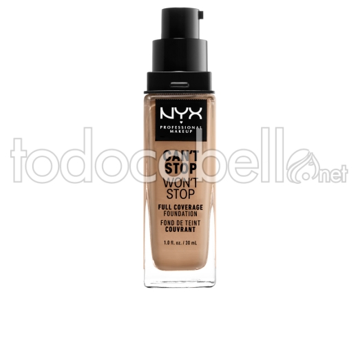 Nyx Can't Stop Won't Stop Full Coverage Foundation ref classic Tan