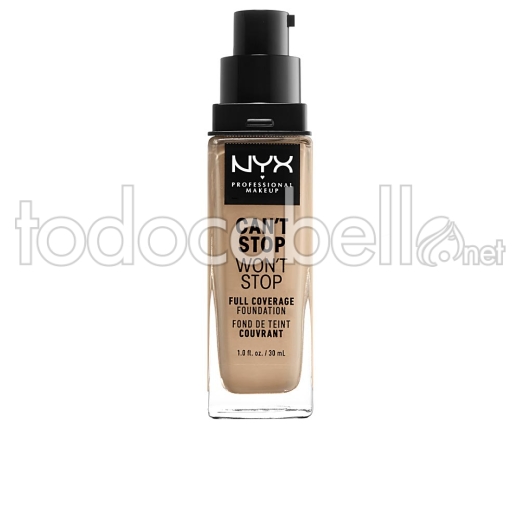 Nyx Can't Stop Won't Stop Full Coverage Foundation ref soft Beige