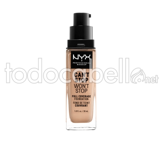 Nyx Can't Stop Won't Stop Full Coverage Foundation ref natural