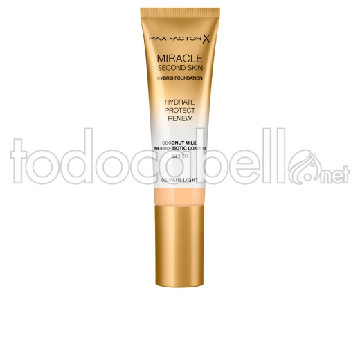 Max Factor Miracle Touch Second Skin Found.spf20 ref 2-fair Light 30 Ml