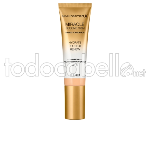 Max Factor Miracle Touch Second Skin Found.spf20 ref 3-light 30 Ml