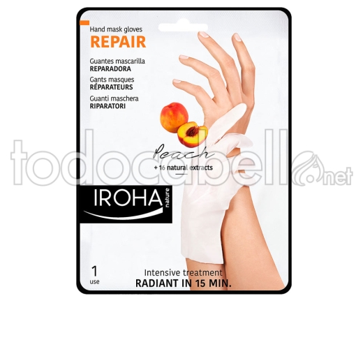 Iroha Peach Hand & Nail Mask Gloves Repair