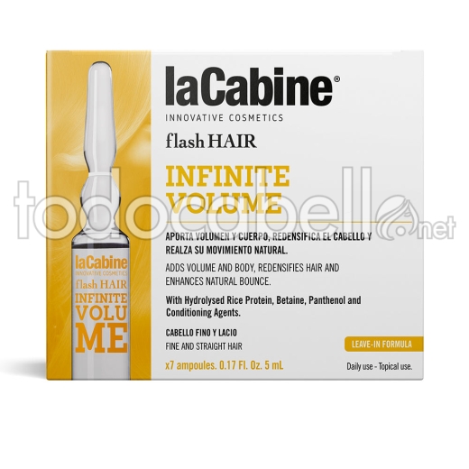 La Cabine Flash Hair Infinite Volume  7 X 5ml          