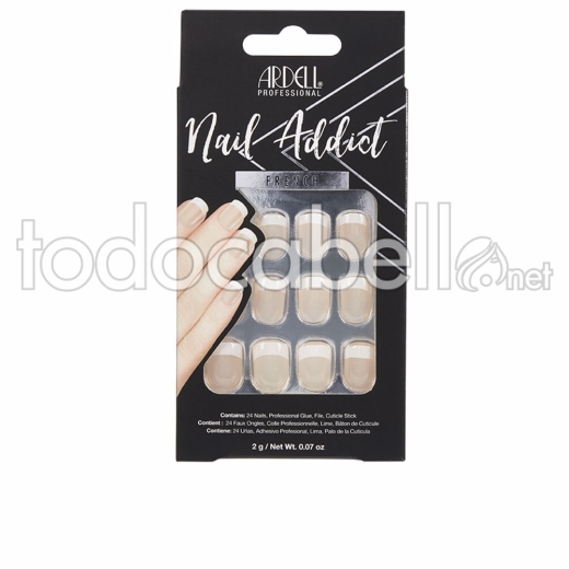 Ardell Nail Addict Classic French 1u