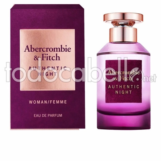 Abercrombie & Fitch Authentic Night Eau De Parfum Vaporizador 50 Ml