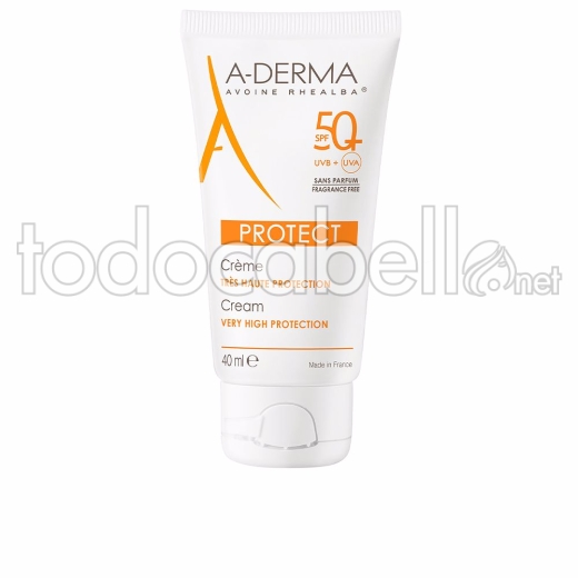 A-derma Aderma Protect Crema Sin Perfume Spf50+ 40 Ml