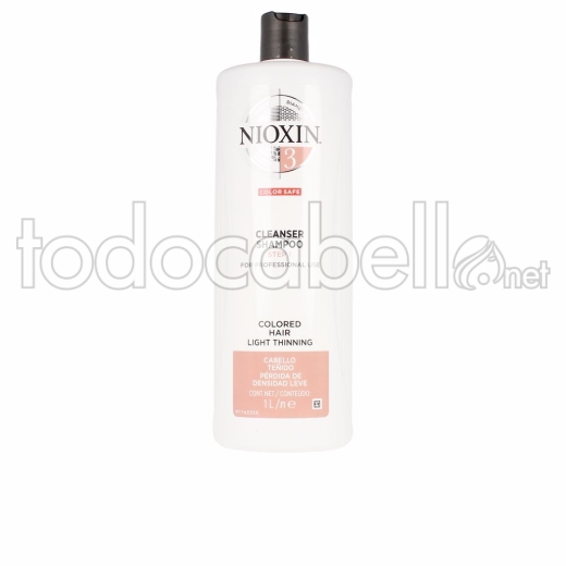 Nioxin System 3 Shampoo Volumizing Weak Fine Hair 1000 Ml