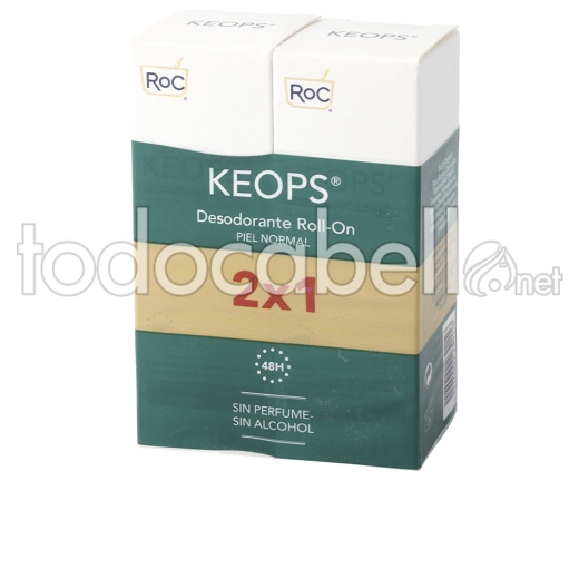 Roc Keops Desodorante Roll-on Piel Normal Lote 2 Pz