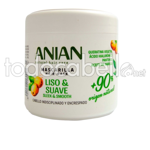 Anian Liso & Suave Mascarilla Queratina Vegetal 350 Ml