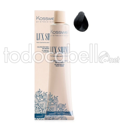 Kosswell Tinte Lux Shine Sin Amoniaco 2 Negro Azul 60ml