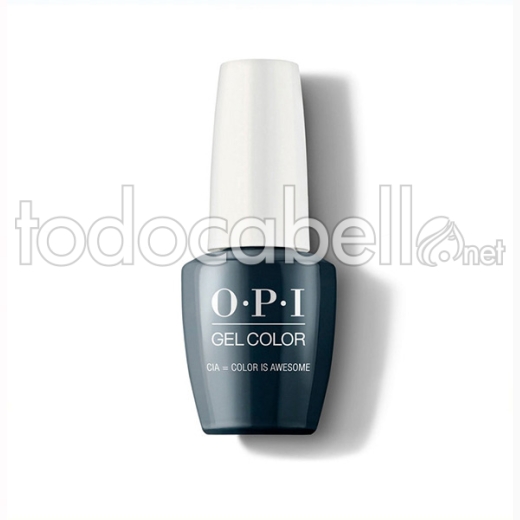 Opi Gel Color Cia Color Is Awesome / Azul Oscuro 15 Ml (gc W53a)