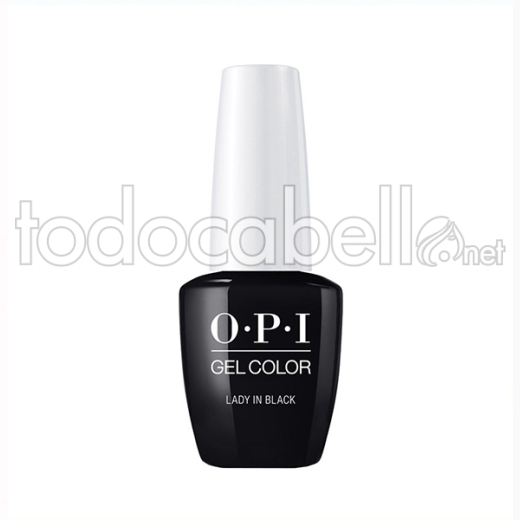 Opi Gel Color Lady In Black / Negro 15 Ml (gc T02-eua)