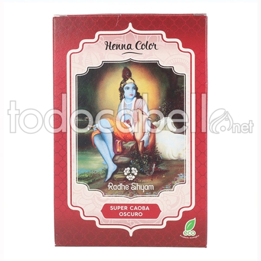 Radhe Shyam Henna En Polvo Super Caoba Oscuro 100g