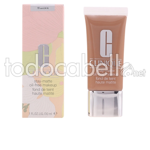 Clinique Stay-matte Oil-free Makeup ref 19-sand 30 Ml