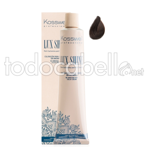 Kosswell Tinte Lux Shine Sin Amoniaco 4.8 Chocolate Oscuro 60ml