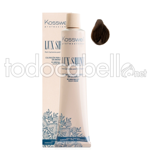 Kosswell Tinte Lux Shine Sin Amoniaco 6.12 Rubio Ceniza Frío 60ml
