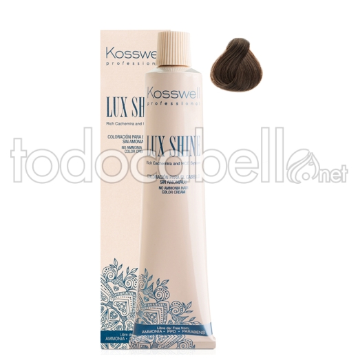 Kosswell Tinte Lux Shine Sin Amoniaco 6.3 Rubio Oscuro Dorado 60ml