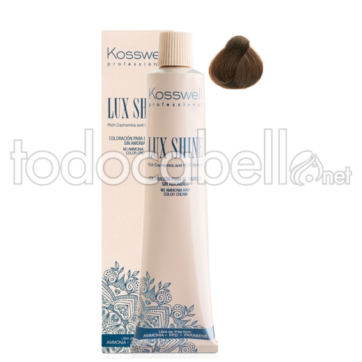 Kosswell Tinte Lux Shine Sin Amoniaco 7.3 Rubio Medio Dorado 60ml