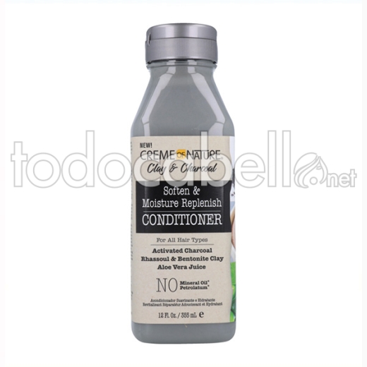 Creme Of Nature Clay & Charcoal Moisture Replenish Acondicionador 355 Ml