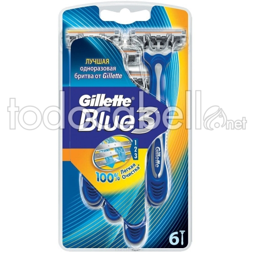 Gillette Blue 3 Maquin Desechables 6'uds