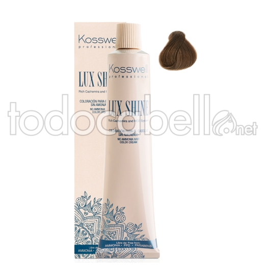 Kosswell Tinte Lux Shine Sin Amoniaco 8.14 Avellana Claro 60ml