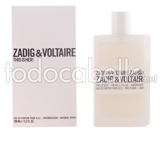 Zadig & Voltaire This Is Her! Eau De Parfum Vaporizador 100 Ml