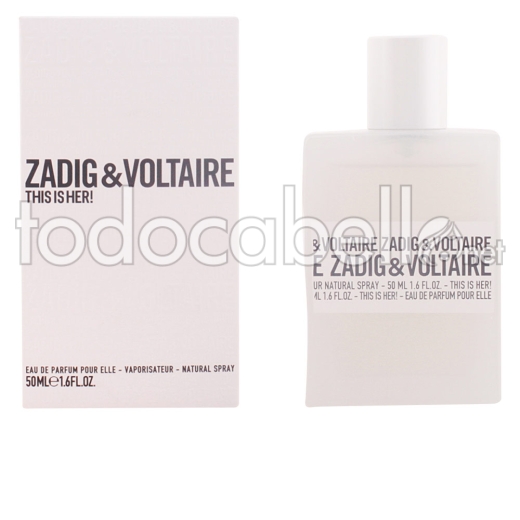 Zadig & Voltaire This Is Her! Eau De Parfum Vaporizador 50 Ml