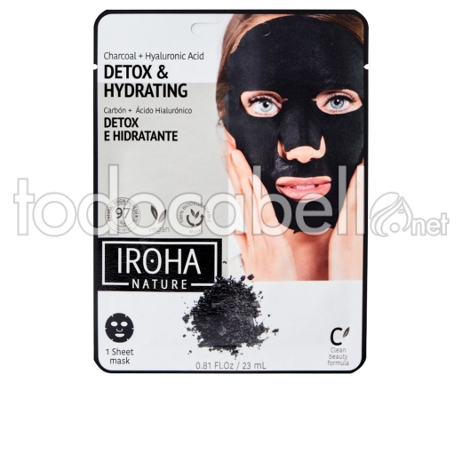 Iroha Detox Charcoal Black Tissue Facial Mask 1use
