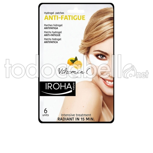 Iroha Eyes & Lips Hydrogel Patches Anti-fatigue Vitamin C 6 Pcs