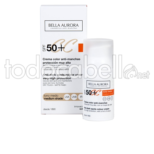 Bella Aurora Cc Cream Anti-manchas Tono Medio Spf50+ 30ml