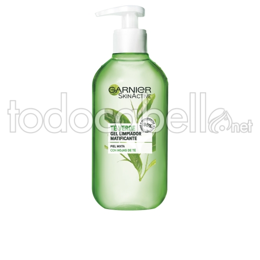 Garnier Skinactive Hoja Te Verde Gel Limpiador Piel Mixta 200ml