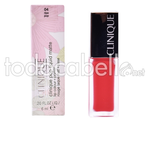 Clinique Pop Liquid Matte Lip Colour + Primer ref 04-ripe Pop 6 Ml