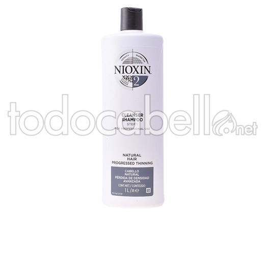 Nioxin System 2 Shampoo Volumizing Very Weak Fine Hair 1000 Ml
