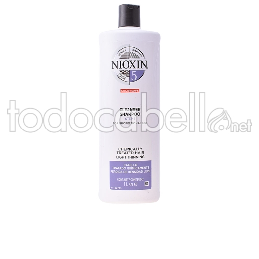 Nioxin System 5 Shampoo Volumizing Weak Coarse Hair 1000 Ml