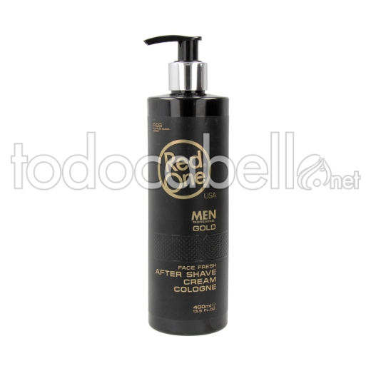 Red One Face Fresh After Shave Men Gold Cologne Crema 400ml