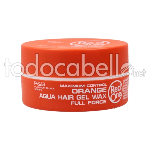 Red One Full Force Aqua Hair Wax Orange Gel 150 Ml