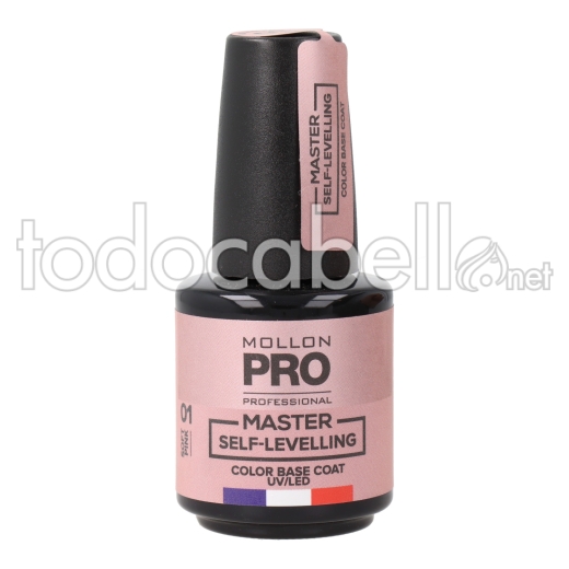 Mollon Pro Master Self Levelling Color Base Coat 01 Soft Pink
