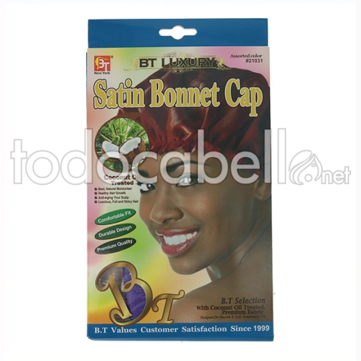 Beauty Town Luxury Coconut Satin Bonnet Cap Color Variado (21031)