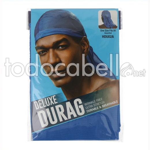 Beauty Town Rede Cool & Sleek Deluxe Durag Assorted Azul (hdu02a)