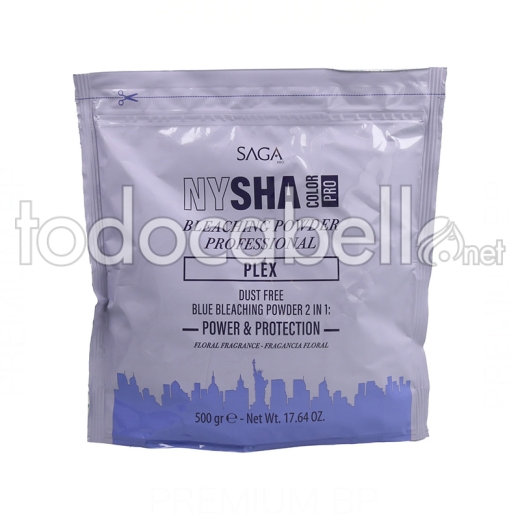 Saga Nysha Decoloracion Bleaching Powder Blue Plex 500g