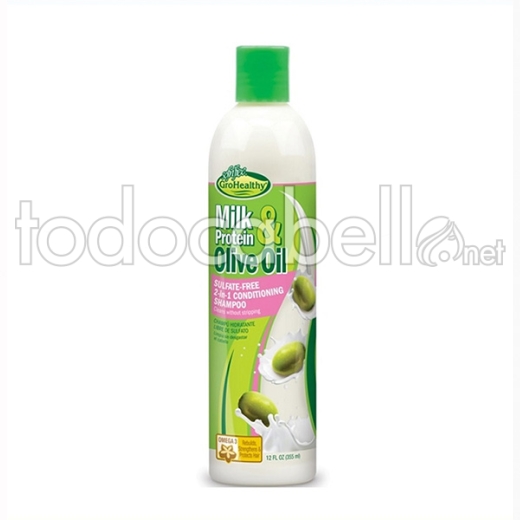 Sofn Free Grohealthy Milk Proteins & Olive Oil 2 In 1 Champú Acondicionador 355ml