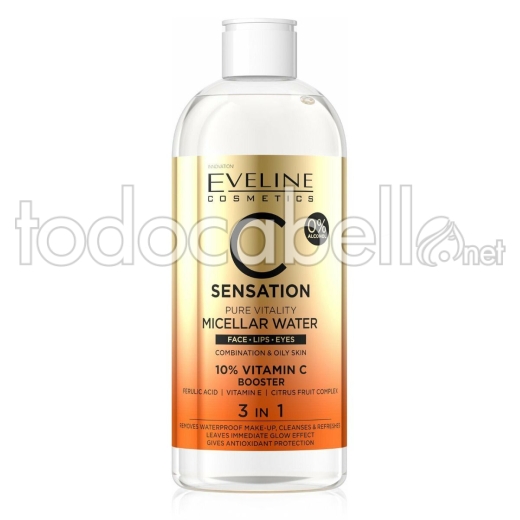 Eveline Agua Micelar C Sensation 3 en 1 Pure Vitality 400ml
