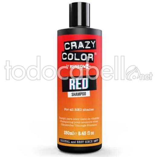 Crazy Color Champú para cabellos teñidos Red 250ml