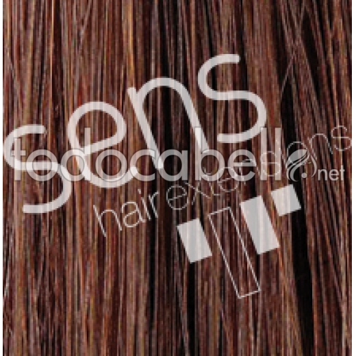 Extensiones Cabello 100% Natural Cosido Human Remy Liso 90x50cm Chocolate